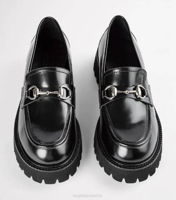 Slipper| de Tony Bianco Frauen Greer Freizeitschuhe Schwarz hochglänzend 4624581